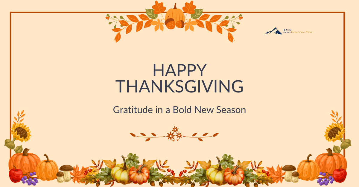Thankful for clients and team